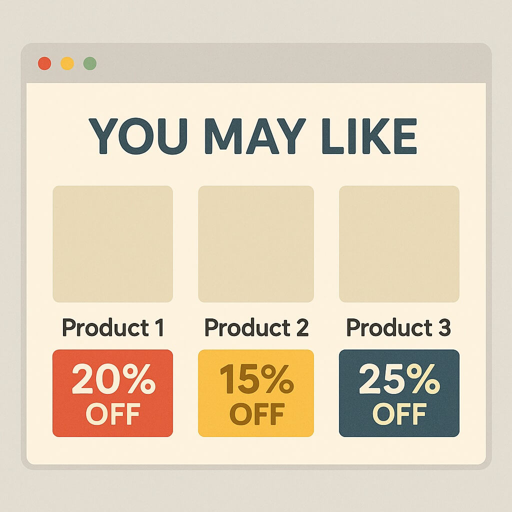Personalized Recommendation Screen – Personalized product suggestions with exclusive discounts