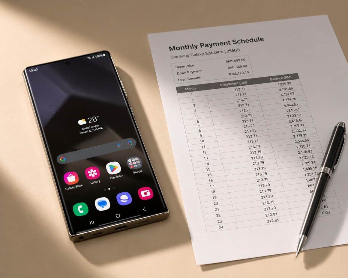 Telefon Samsung Galaxy S26 Ultra dengan pelan ansuran bulanan di Malaysia