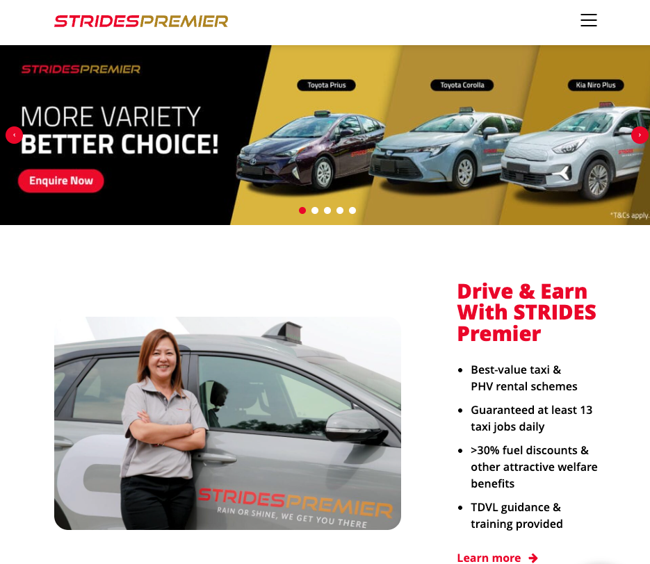 Top Private Taxi Services from Singapore to JB STRIDES Premier