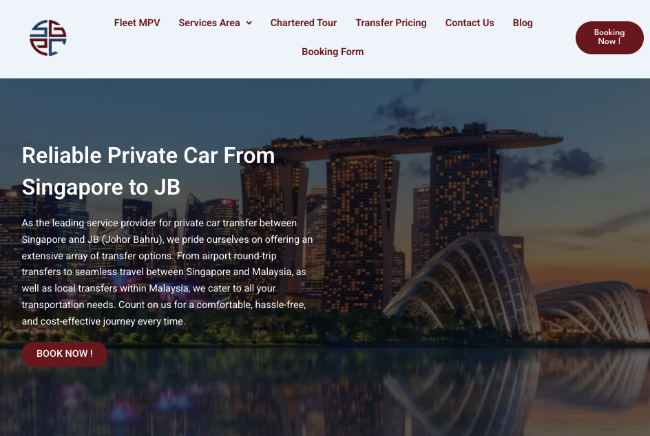 Top Private Taxi Services from Singapore to JB SGPrivateCar.com