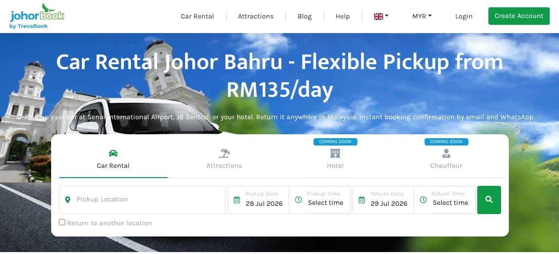 Best Car Rental Companies in JB johorbook