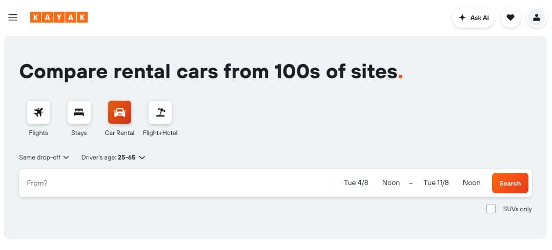 Best Car Rental Companies in JB KAYAK