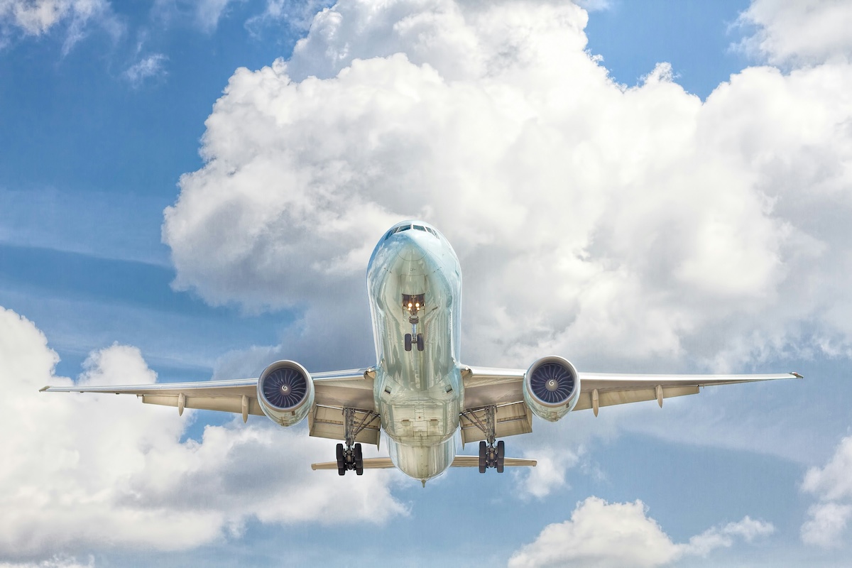 plane mid-flight